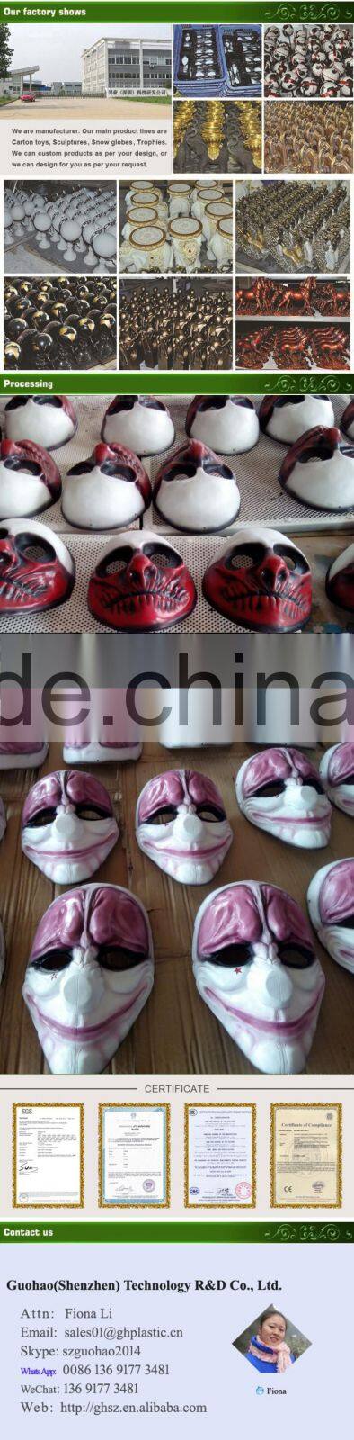 Custom deco skull mold resin figures