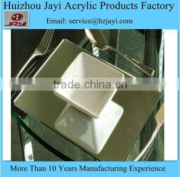 Factory wholesale custom acrylic lucite plastic wedding placemats