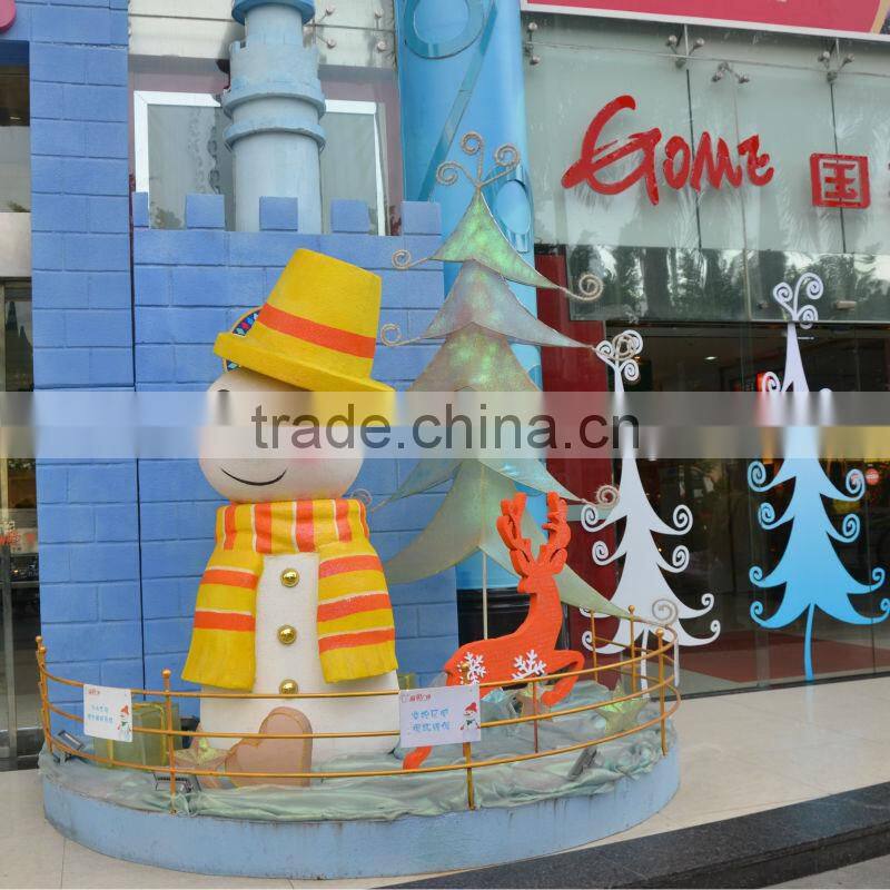 Outdoor christmas snowman decoration