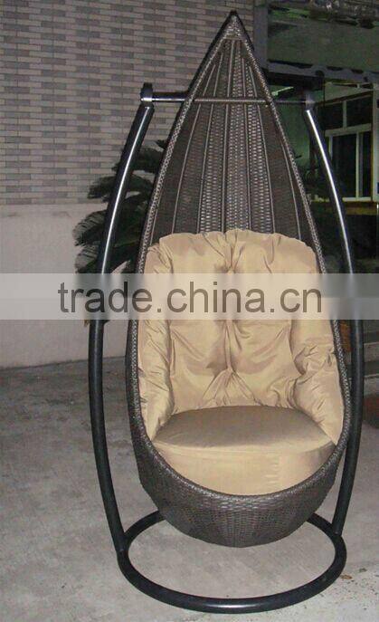 Outdoor rattan wicker swing chair