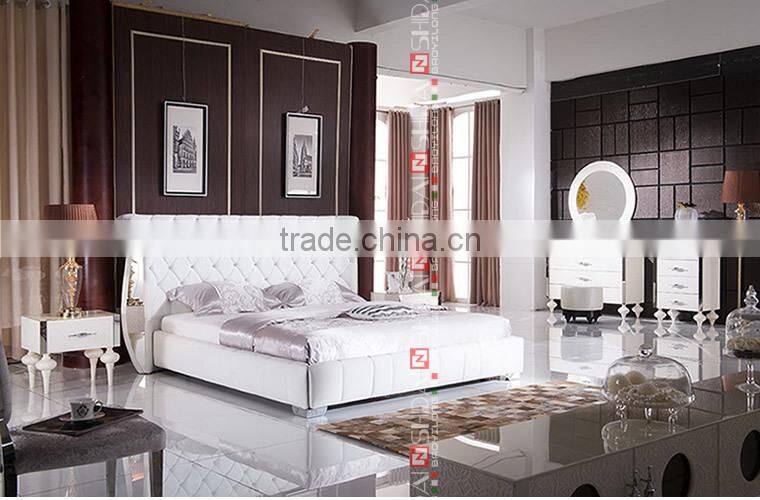 the italian modern bedroom set, bed room bed, furniture beds B9024