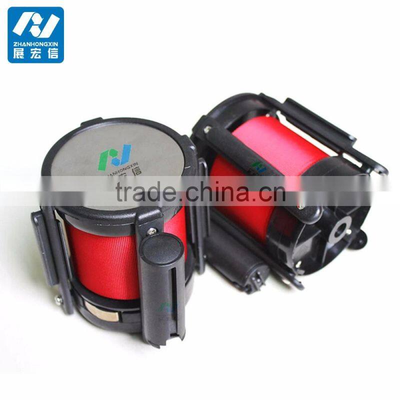 brake mechansim queue barrier with retractable belt cassettes