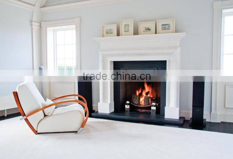 New product contemporary indoor home decorationstone white marble fireplace