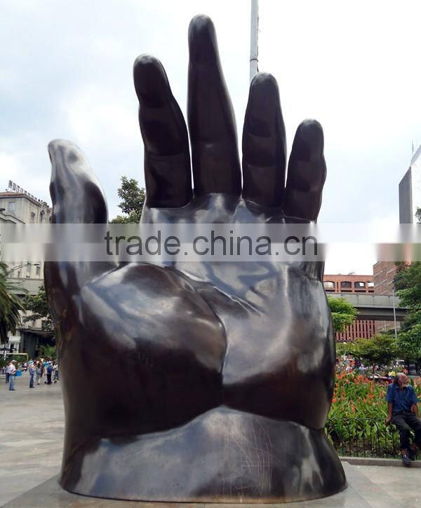Bronze Modern Abstract Fernando Botero sculpture Fat Hand sculpture for garden decoration