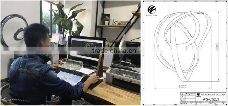 Art garden corten steel sculpture decorative metal balls