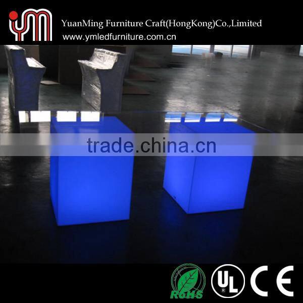 Led Cube Table,Light Up Cube Table,Plastic Cube Table