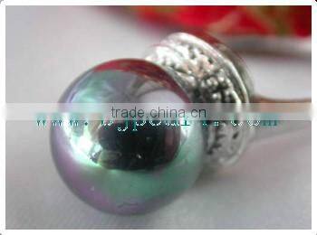 925 silver ring setting with pearl ring