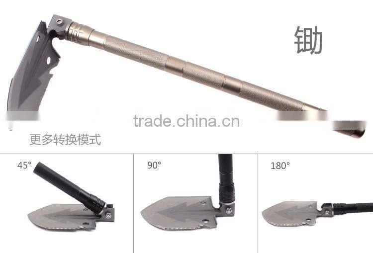 multifunctional stainless steel Survival Tactical Sappers Shovel, outdoor camping shovel