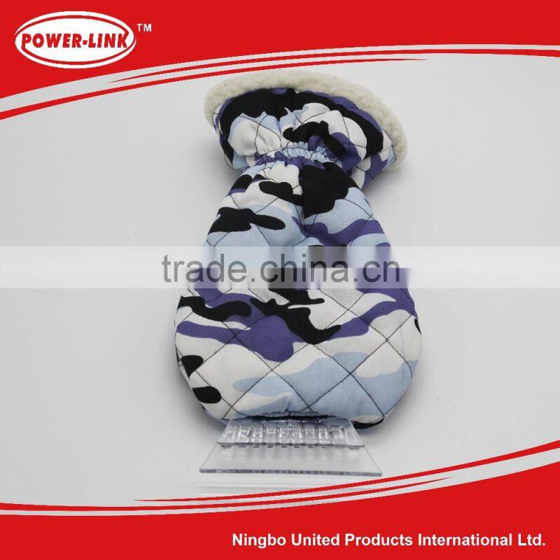 Fashion camouflage ice scraper glove ice scraper glove