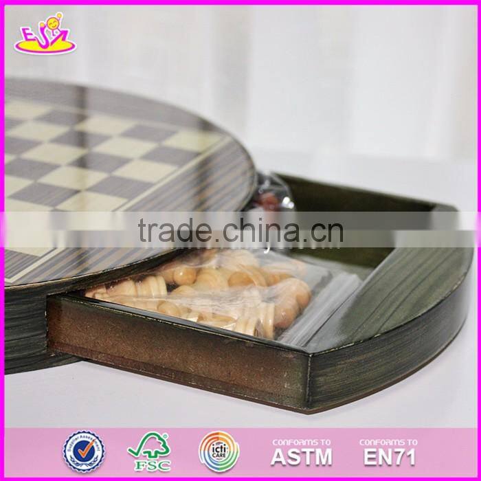 2017 New design children educational game wooden chess board W11A054
