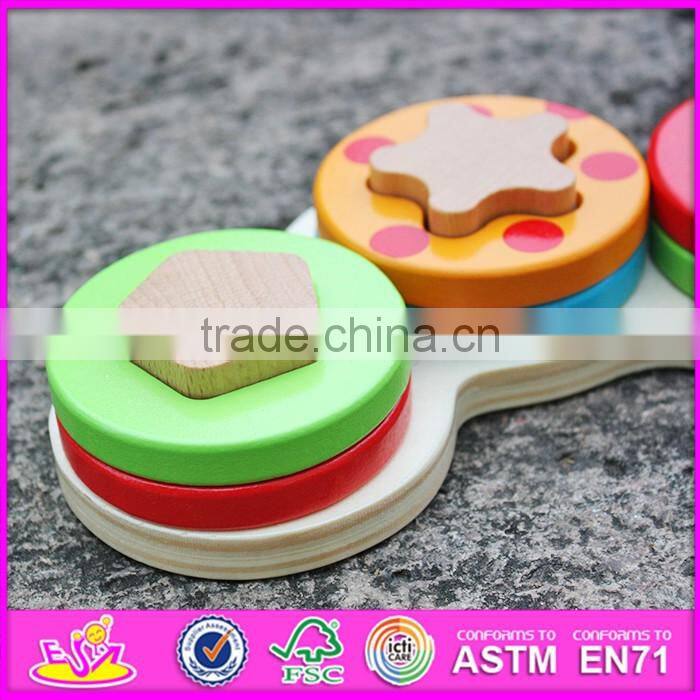 2016 new design educational wooden stacking toys for babies W13D128