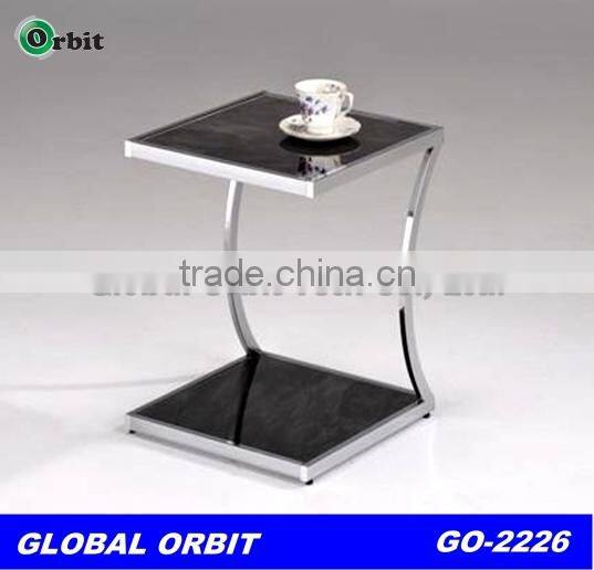 Hot selling round living room furniture glass tea table, modern coffee table