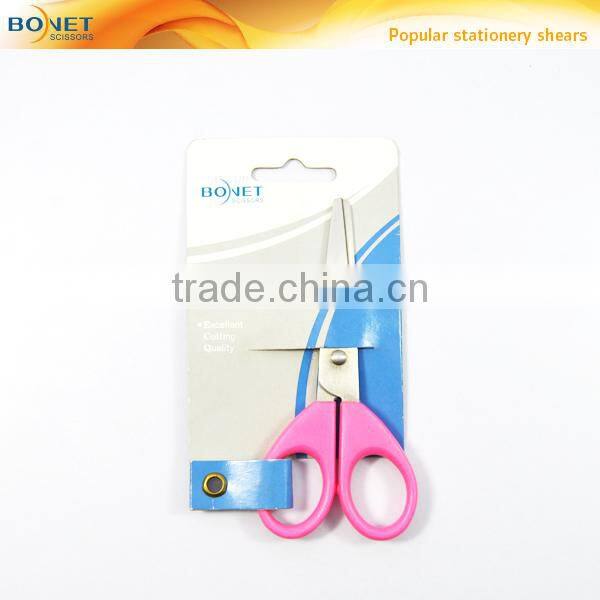 SSC0002 FDA certificated 4-1/4" Economic colorful plastic student rounded point scissors set 3ps