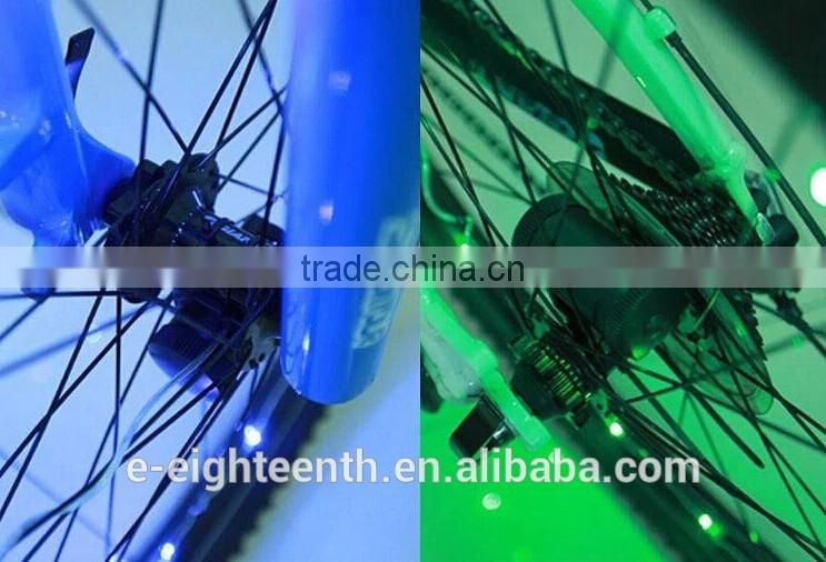 18 Neon LED Bicycle Bike Wire Tyre Wheels Spoke Light String Wire Colorful 2M
