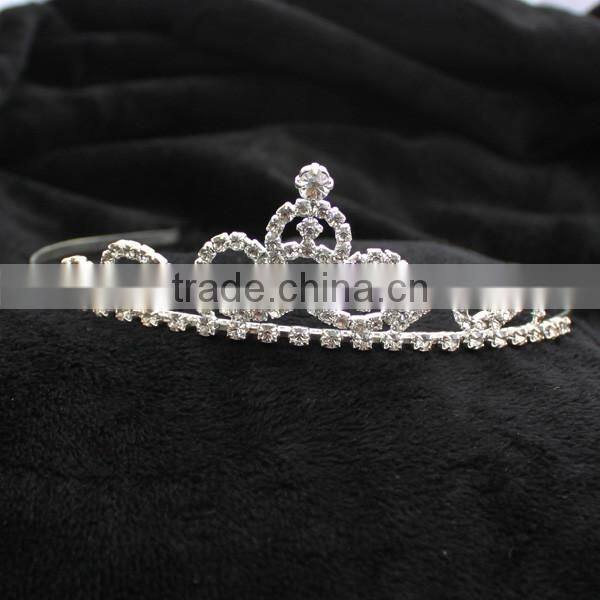 Fashion Cheap Wedding Tiaras Siver Rhinestone Bridal Headband Halo H172-038