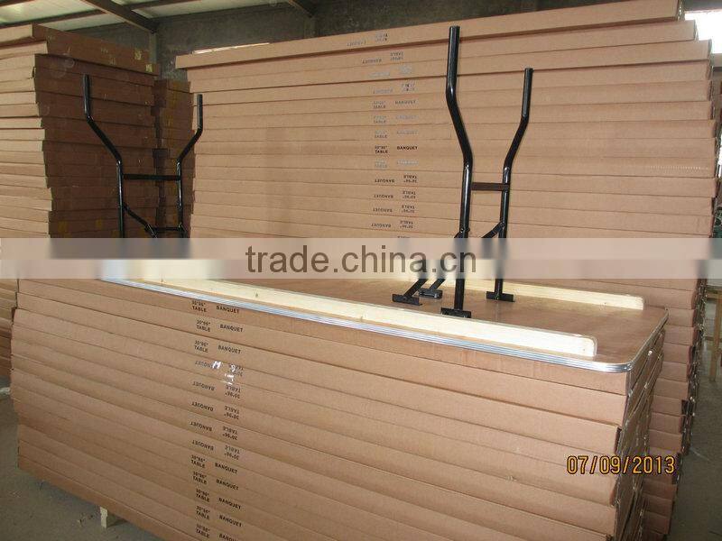 multfunctional plywood banquet folding table for wedding party rental