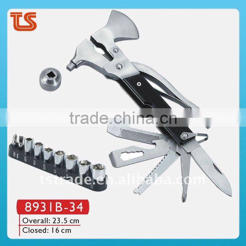 2014 New stainless steel multi cutler warrior tool with hammer(8920C)