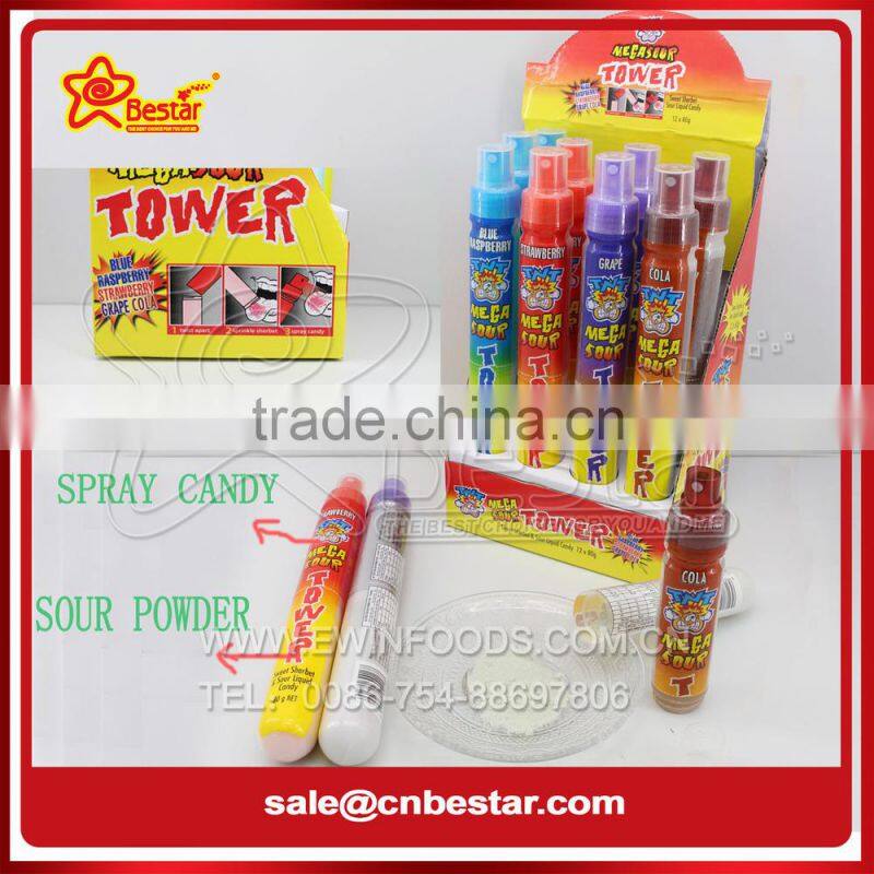 Big Rocket Shape Fruit Flavor Sour Spray Candy