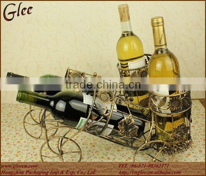 Bicycle Shaped Metal Wine Holder