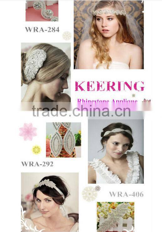 wholesale bridal rhinestone appliques WRA-773