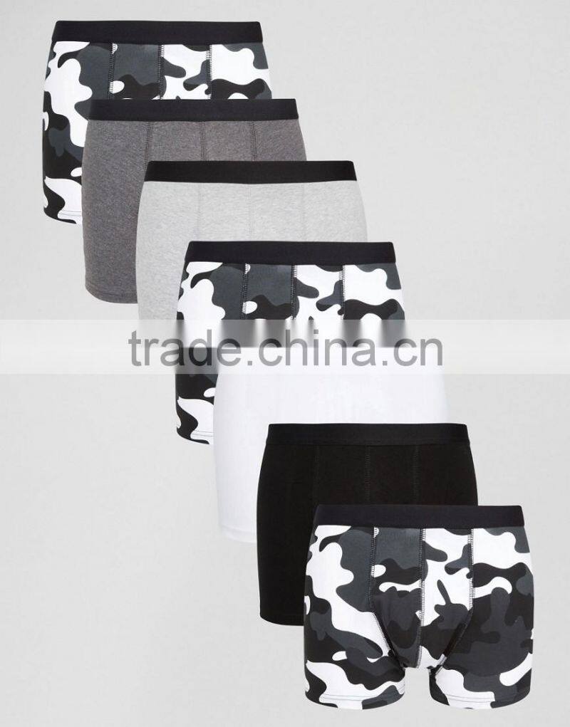 China Manufacturers Custom Underwear Men Top Quality Young Men Underwear Camo Boxer Underwear
