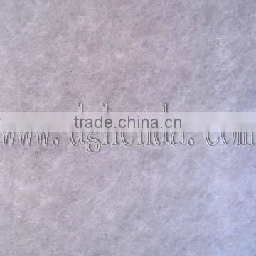 White 0.8mm gradeB PET needle punch non-woven fabric