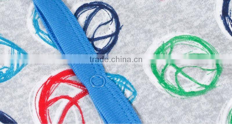 100% cotton football print baby rompers wholesale