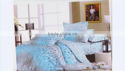 100%polyester digital printed kingsize diamond velvet microfiber wedding bedding set