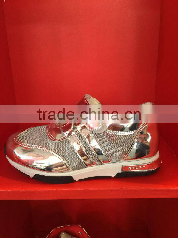 children fashion blink casual shoes baby, young fashion shoes casual kids, new model men casual shoes luxury gold color