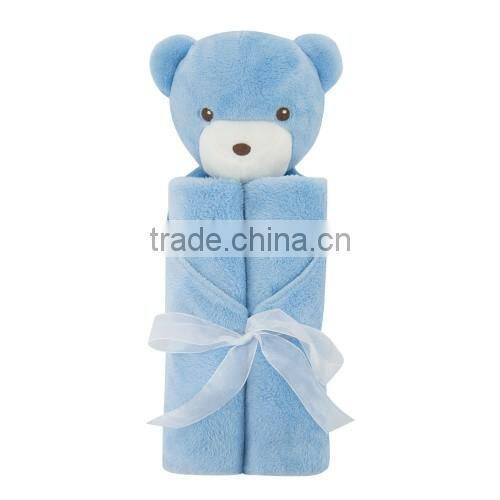 Best Sell Baby Product Soft Coral Fleece Push Beer Toy Thick Baby Thin Blanket For Infant
