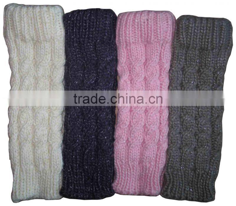 Fried dough twist pattern leg warmer