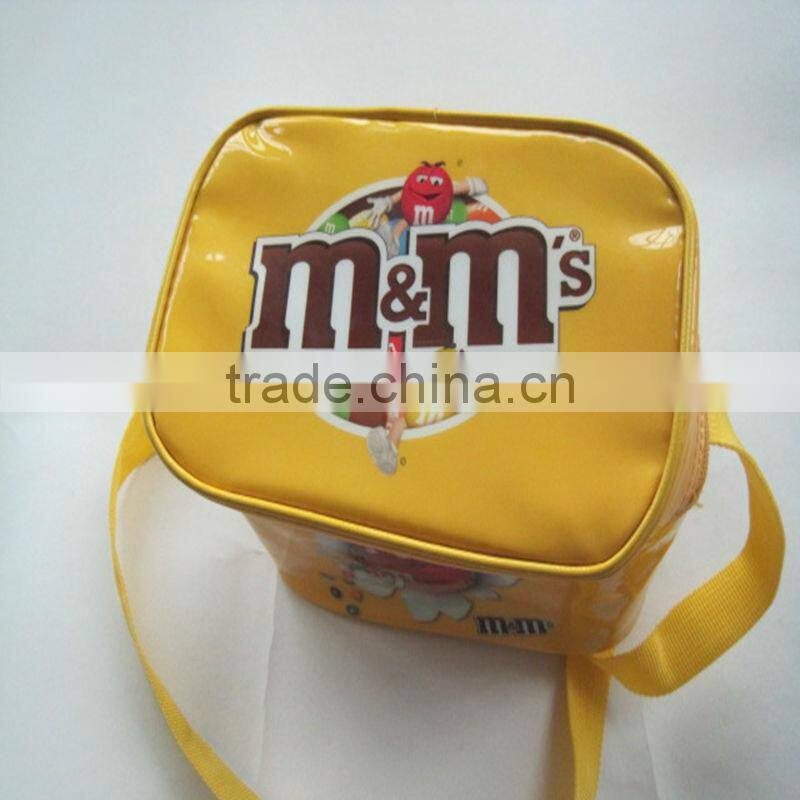 Shiny Leather lunch cooler bag