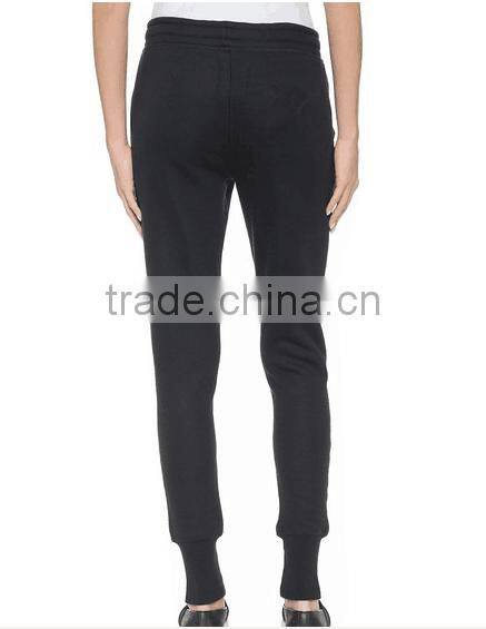 Fashion cultivate one's morality Button placket sweatpants with rib bottom and elastic waistline