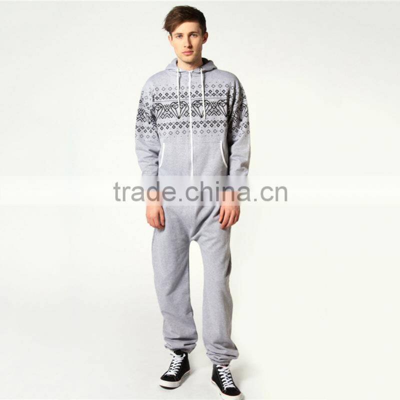 Winter custom made wholesale adult print onesie couple onesie