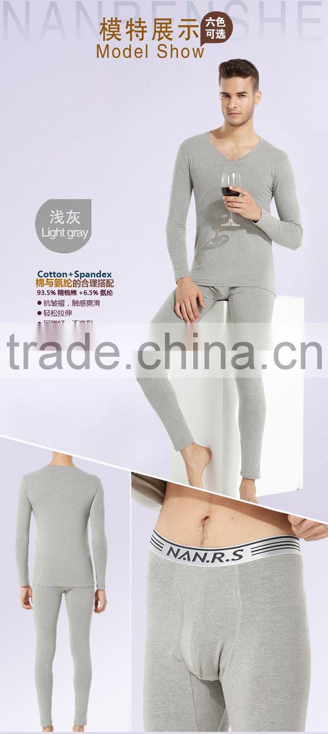 v-neck long johns underwear