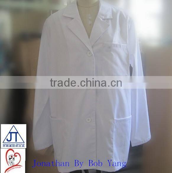 Comfortable white doctor coat Unisex Gender lab coat for hospital use