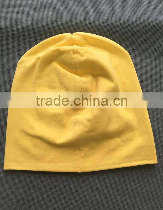 Knit skull caps winter knitted european print hat cap knitted dobby winter hat and cap