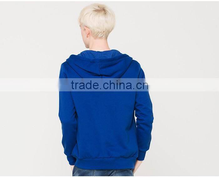 Wholesale zipper-up plain import hoody