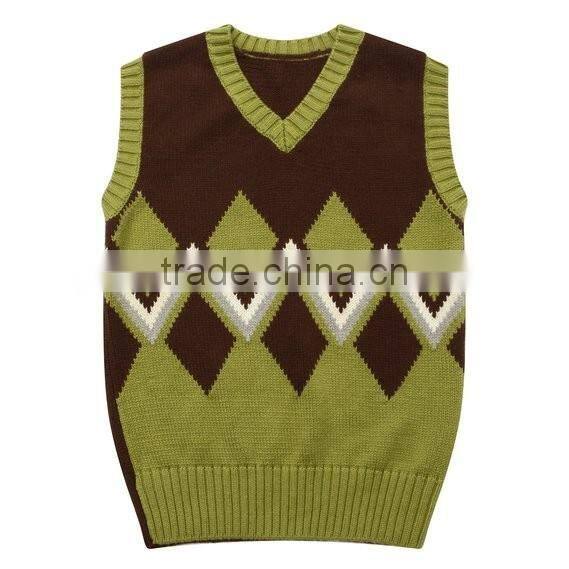 Kids Knit Vest Pattern Child cashmere Sleeveless Sweater