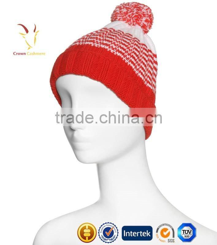 Pom Pom Beanie Knitted Winter Wool hats