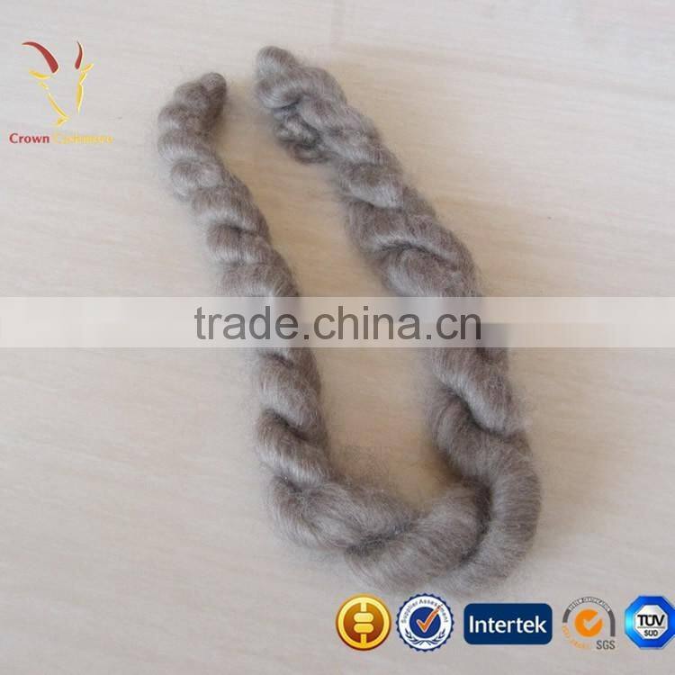 100% Pure White/LT Grey/Brown Dehaired Cashmere Tops 100% cashmere fabric