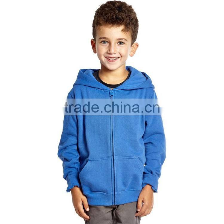 Bulk Children Jacket 60% Cotton 40% Polyester Design Your Own Fleece Zip Hoodie
