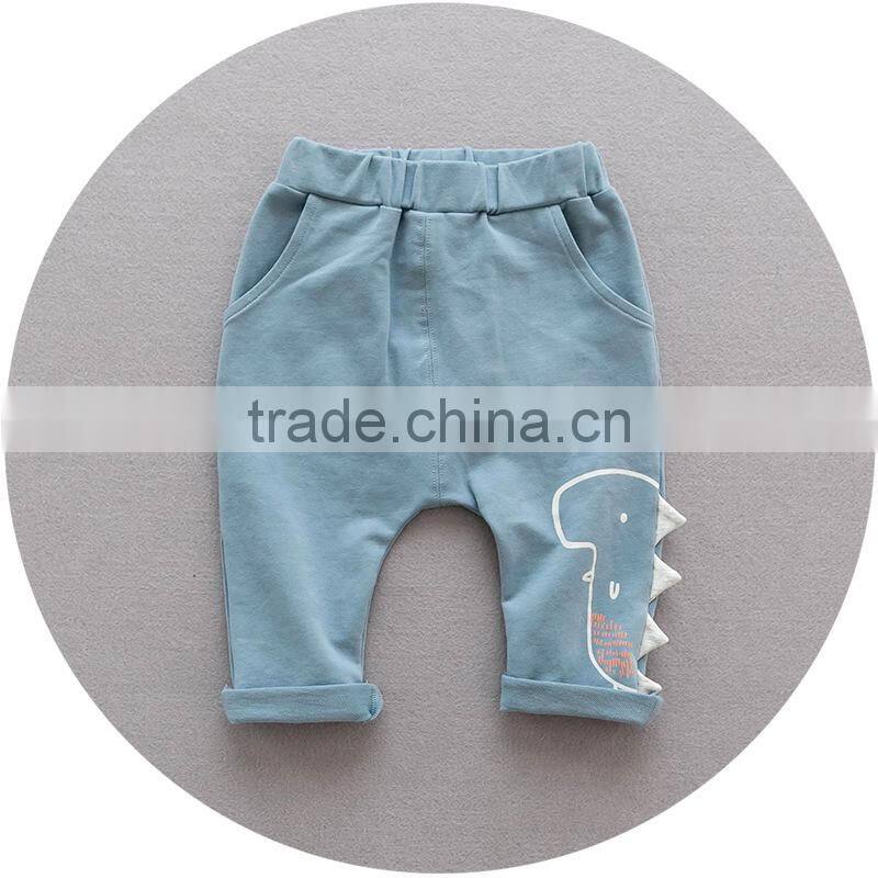 S17660A kids boutique clothing terry boys fleece cago pants