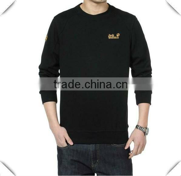 Mens cotton long sleeve emboridery tshirts 201315