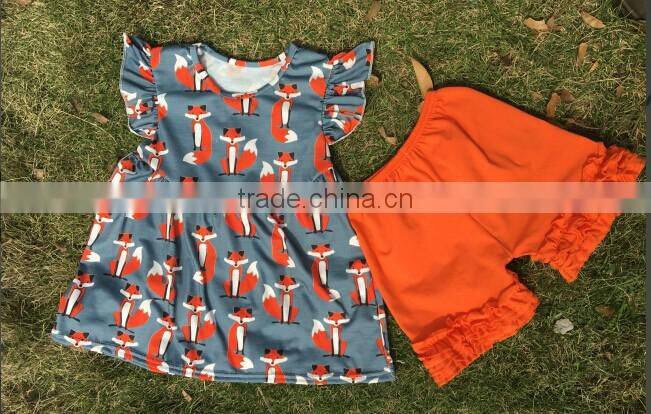 2016 Summer back to school outfit girls/boys cute clothes stars pencil design kids clothing set baby kids clothing