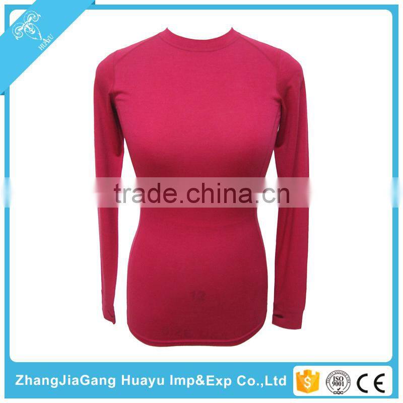 Top quality merino wool ladies sexy thermal underwear for decoration