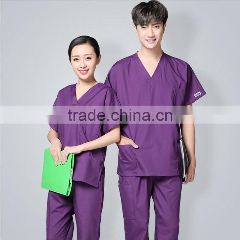 2016 High Quality Hospital Scrub Nurse Uniforms New Style Nurse Uniform