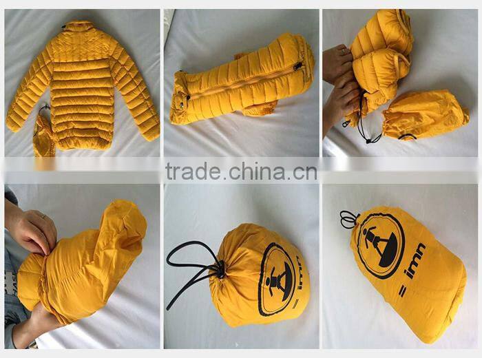 Fashion Men Stand Collar UltraLight Down Jacket AJ006