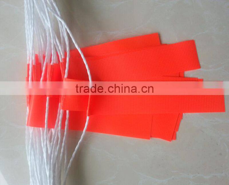 orange advertising bunting flag