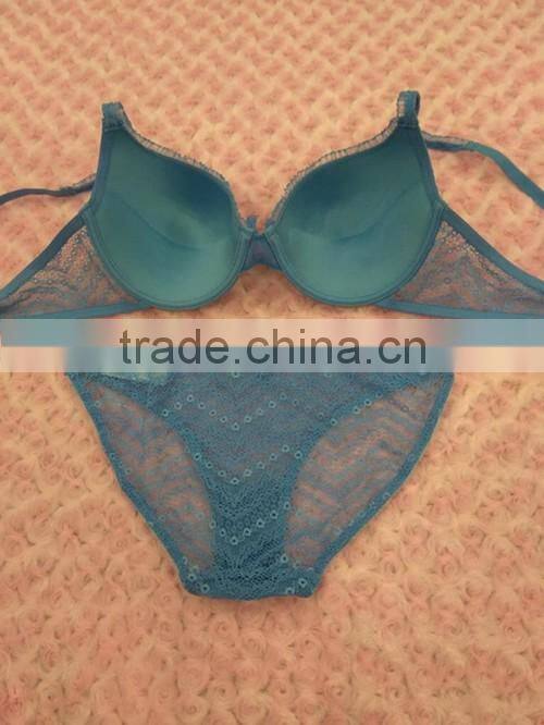 Latest lace bra and panty set women sexy lace bra and panty set